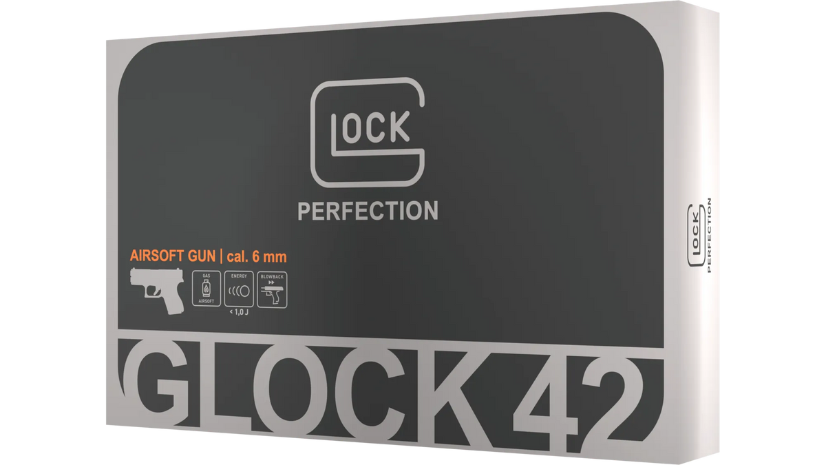 Glock 42 CO2 Airsoft Pistole – lizenzierter Metallschlitten