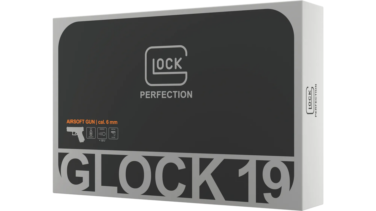 Glock 19 Gen4 Airsoft GBB – Metallschlitten, F-Stempel