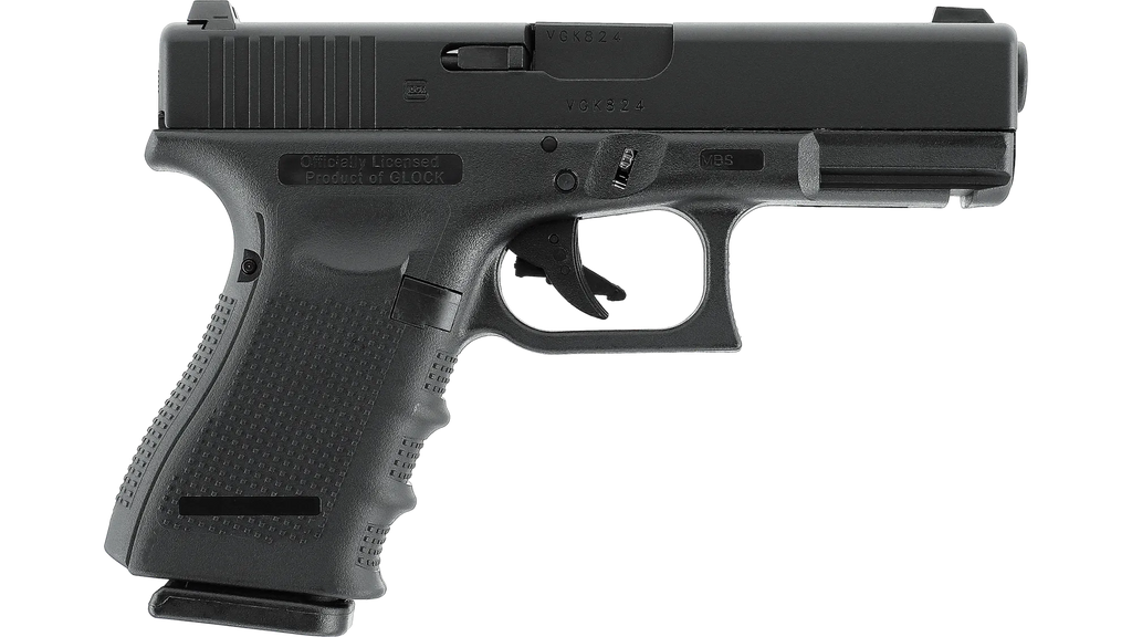 Glock 19 Gen4 Airsoft GBB – Metallschlitten, F-Stempel