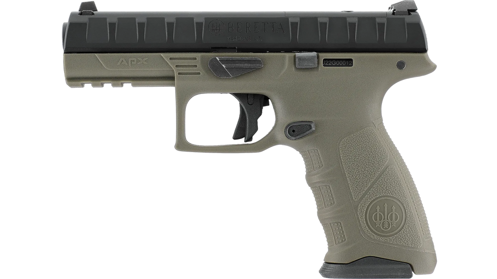 Beretta APX OD Airsoft Pistole – Gas Blowback, Metallschlitten