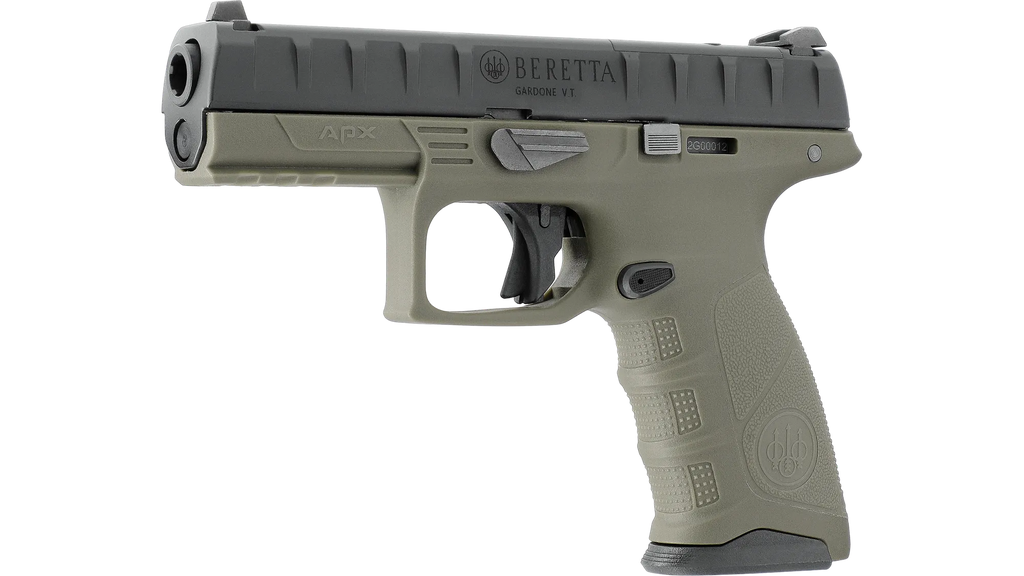 Beretta APX OD Airsoft Pistole – Gas Blowback, Metallschlitten