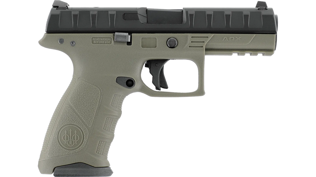 Beretta APX OD Airsoft Pistole – Gas Blowback, Metallschlitten