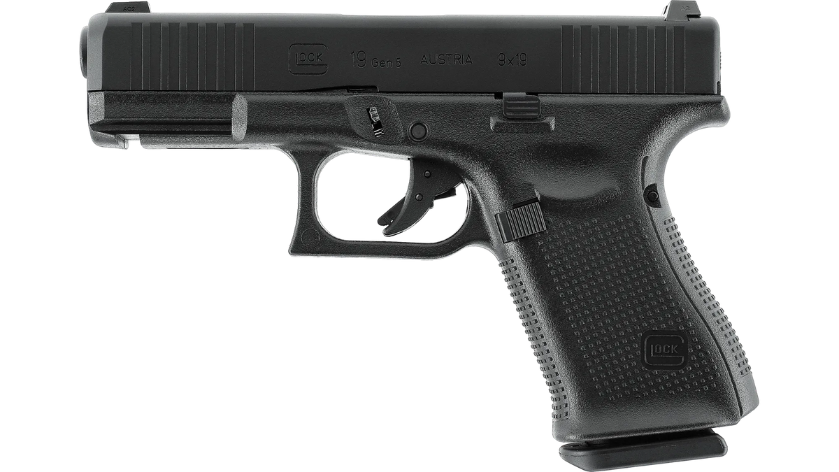 Glock 19 Gen5 Airsoft GBB Pistole – beidseitig bedienbar