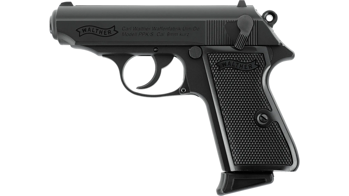 Walther PPK/S Airsoft-Pistole – Gas Blowback, Vollmetall