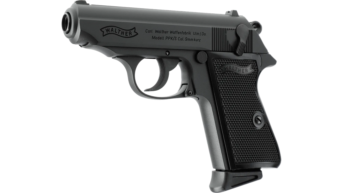 Walther PPK/S Airsoft-Pistole – Gas Blowback, Vollmetall
