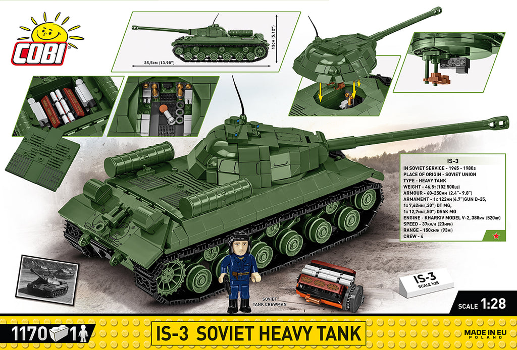Cobi HISTORICAL COLLECTION WWII - Is-3 Soviet Heavy Tank