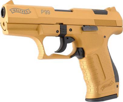 Walther P99 Sonderedition Gold Schreckschusspistole 9 mm P.A.K.