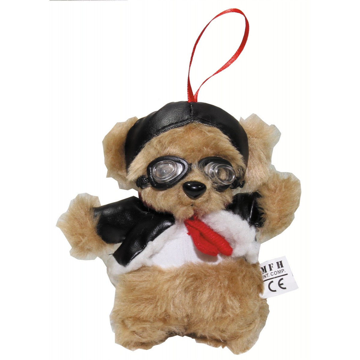 MFH Pilotenbär Anhänger mit Fliegerbrille, ca. 14 cm