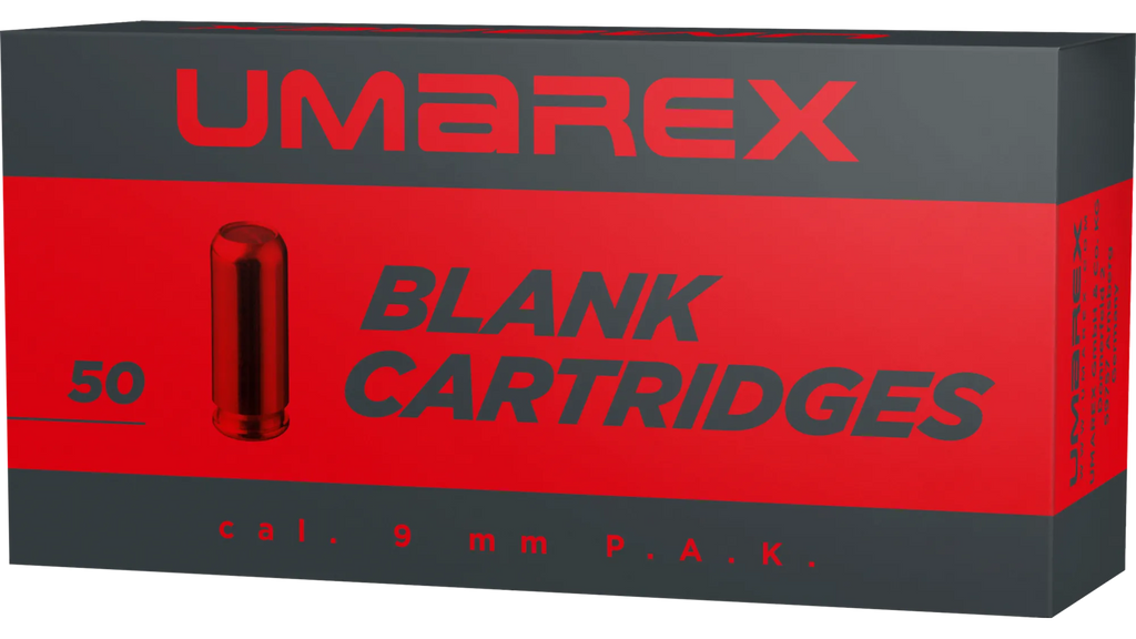 Umarex Platzpatronen 9 mm P.A.K. – 50 Stück, Messing