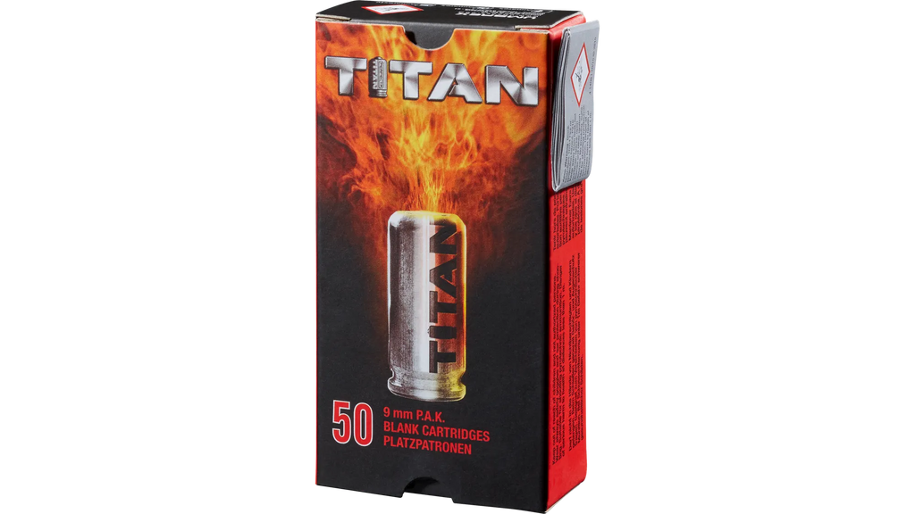 Perfecta Titan Platzpatronen 9 mm P.A.K. – 50 Stück | Umarex