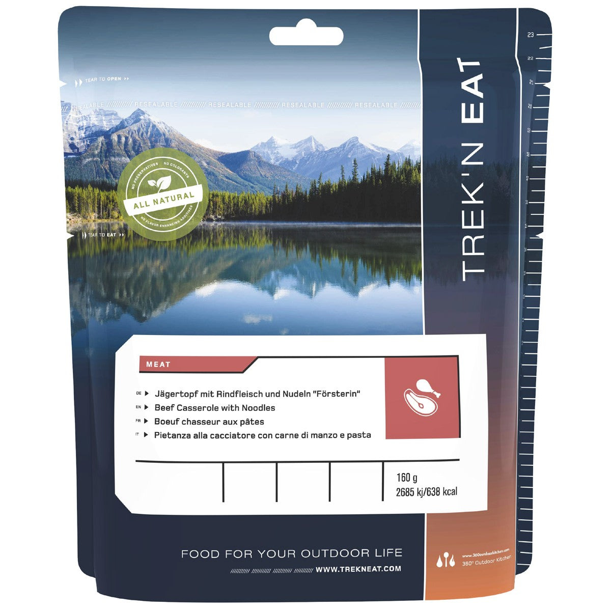 Trek 'n Eat Jägertopf – Rindfleisch & Nudeln, 160 g