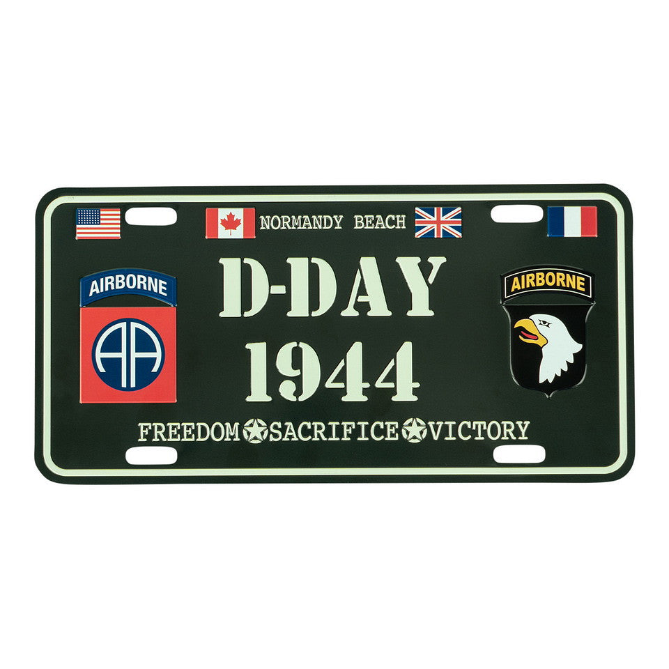 Nummernschild D-Day Normandy Beach