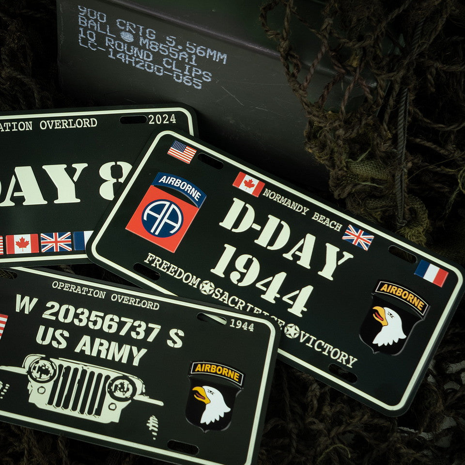 Nummernschild D-Day Normandy Beach