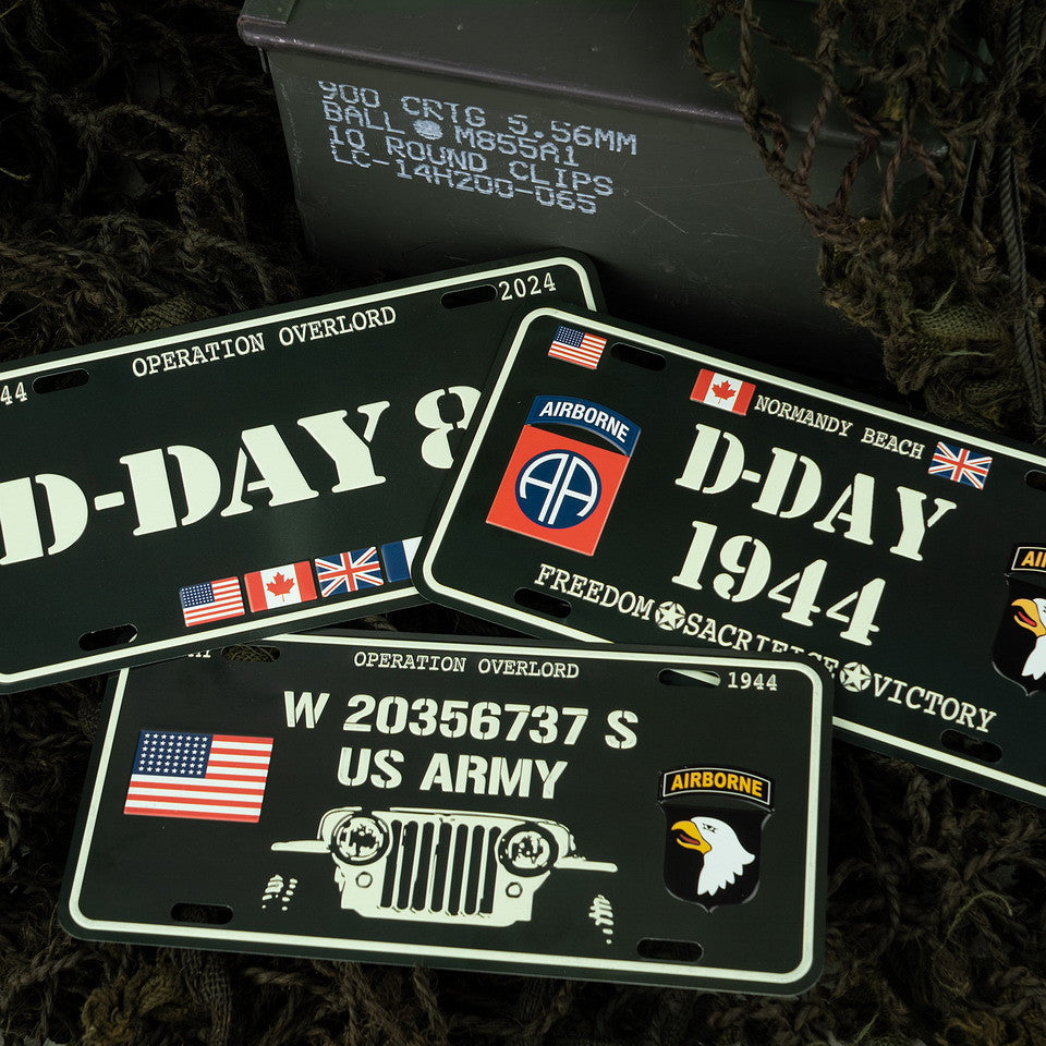 Nummernschild D-Day Normandy Beach