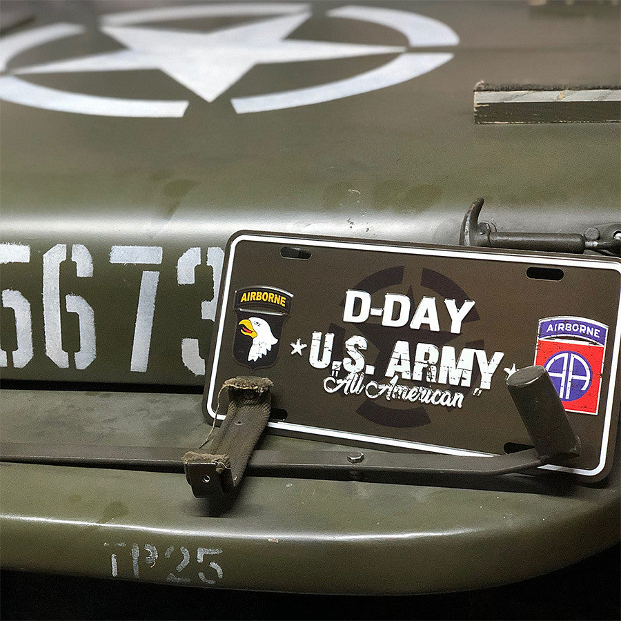 Nummernschild D-Day Allied Star