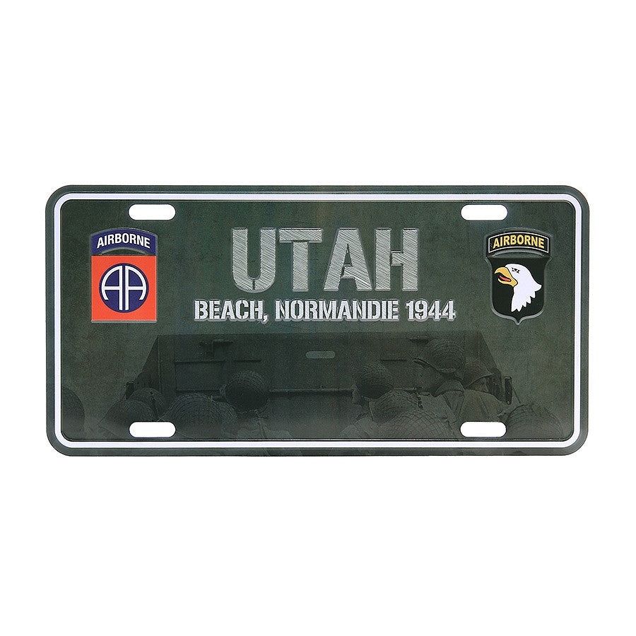 Nummernschild Utah Beach Normandie 1944