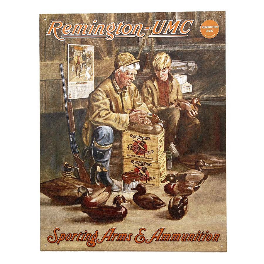 Metallplatte groß 31. Remmington UMC