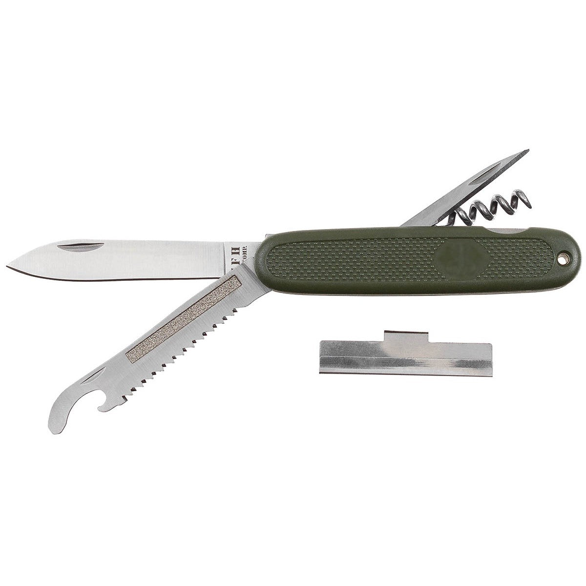 MFH BW Taschenmesser oliv – Klappmesser mit Saege