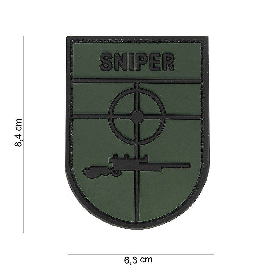 Rubber Emblem 3D PVC Sniper
