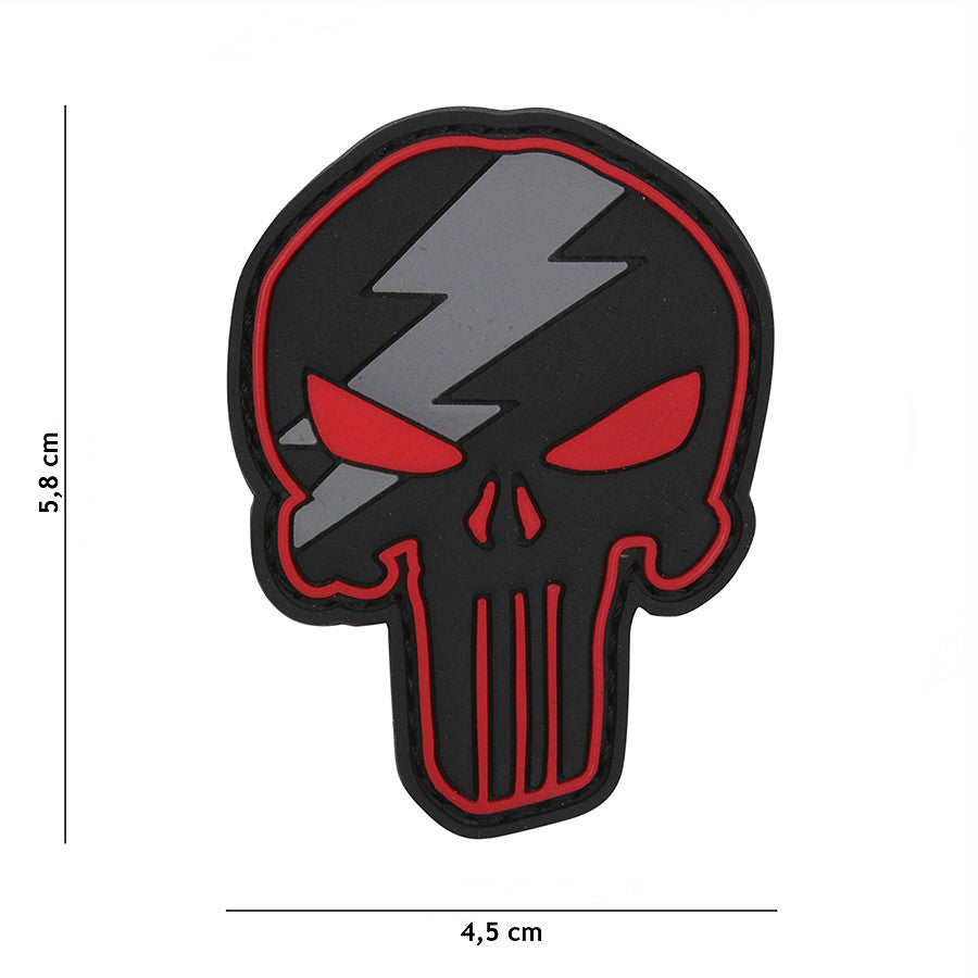 Rubber Patch Emblem 3D PVC Punisher div. Farben
