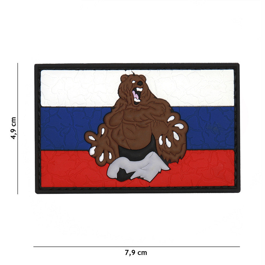 Russland Bär cracked Rubber Patch