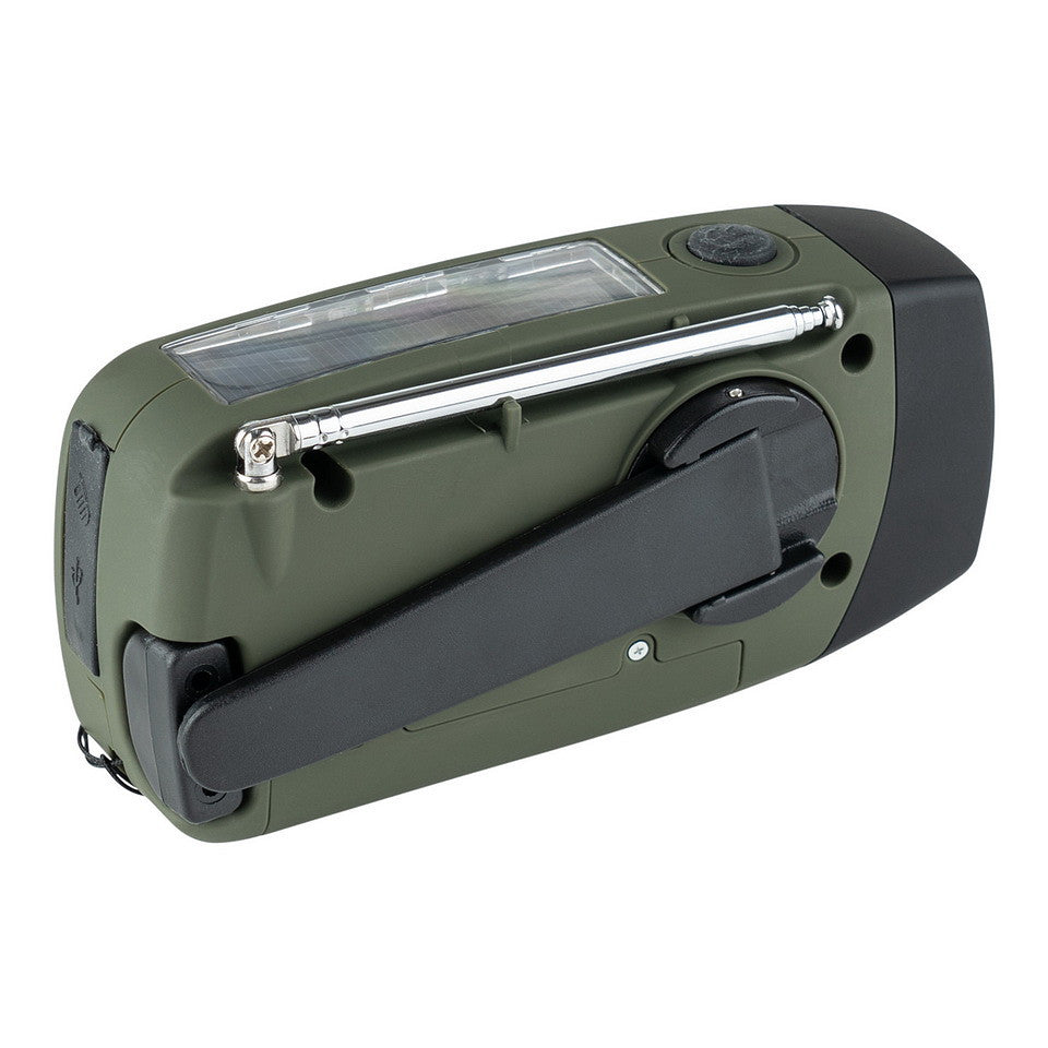 Fosco Notfallradio – Kurbel, Solar & USB-C Ladestation