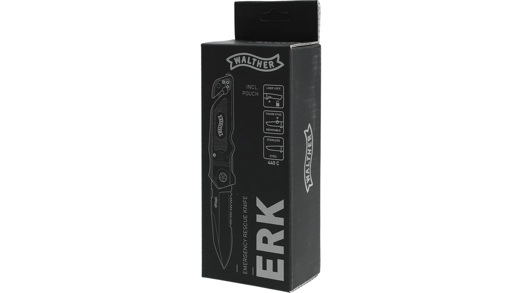 Walther Emergency Rescue Knife Gelb – Rettungsmesser mit Glasbrecher