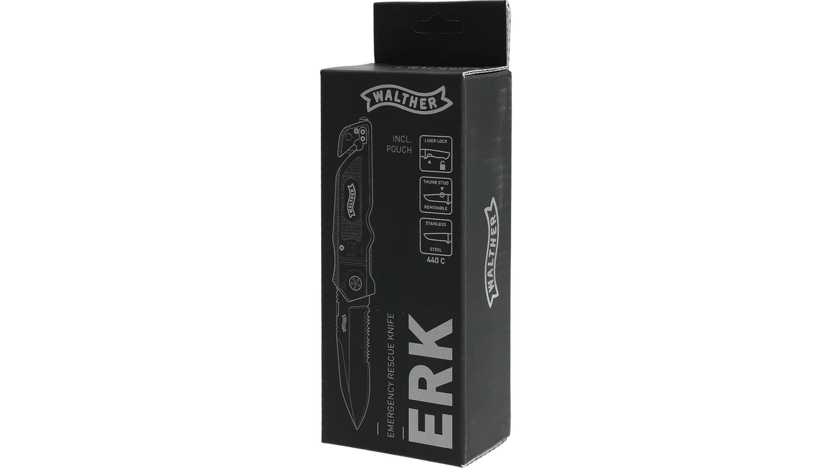 Walther Emergency Rescue Knife Gelb – Rettungsmesser mit Glasbrecher
