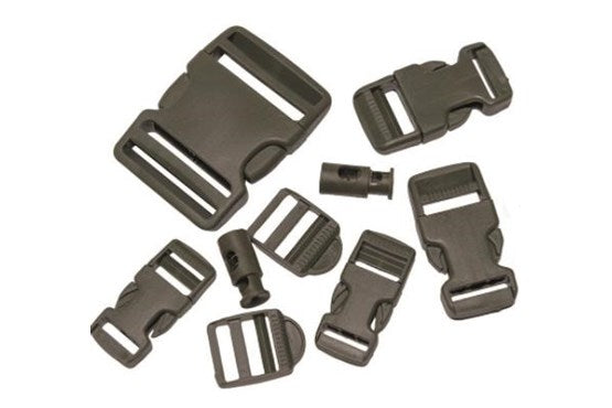 Mil-tec Buckle Set 9-teilig – Schnellverschlüsse & Stegschnallen