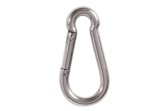 Mil-tec Karabinerhaken Edelstahl 80 mm – rostfrei