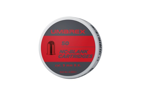 Umarex Platzpatronen 9 mm R.K. – 50 Stück, Messing