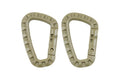 MFH Karabiner Plastik POM coyote tan 7 mm – 2er Pack