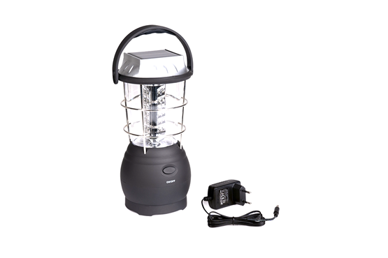 Mil-Tec Laterne 3-Way 36 LED mit Solar, Kurbel & Netzladung
