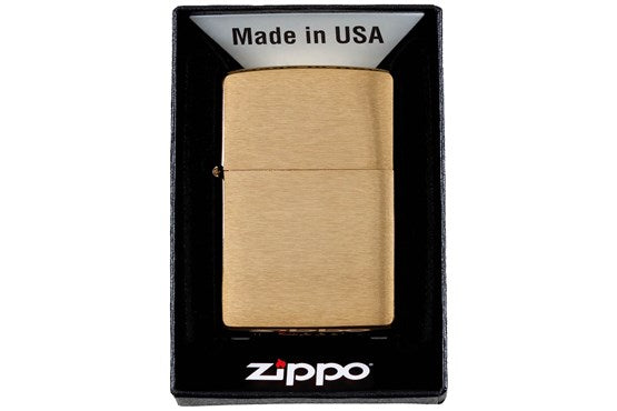 Zippo Benzin-Sturmfeuerzeug Chrom Gebürstet – Original Div.Farben