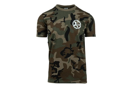 101inc T-Shirt Allied Star Punisher – Camouflage, Peach Finish