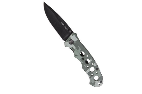 Mil-tec Einhandmesser Lochgriff AT-Digital, Klinge 8,5 cm