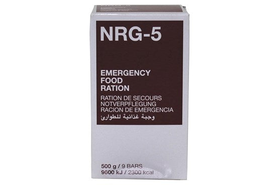 NRG-5 Notverpflegung – 2.300 kcal, 20 Jahre Haltbarkeit
