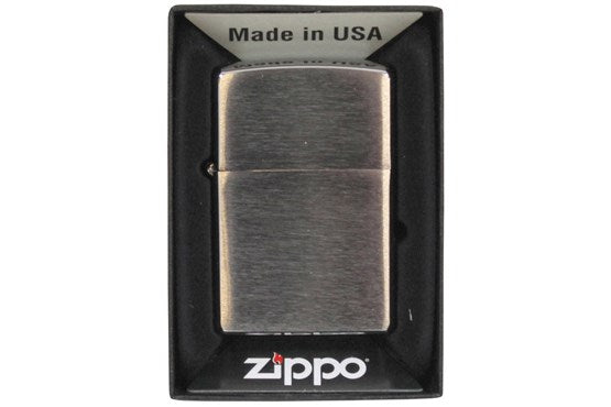 Zippo Benzin-Sturmfeuerzeug Chrom Gebürstet – Original Div.Farben