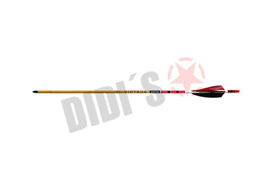 Black Eagle Vintage .005 Carbon Pfeil – traditionell gefiedert