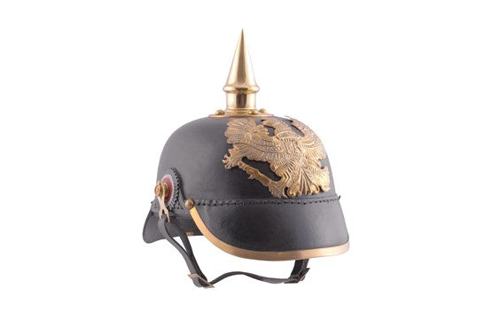 Battle Pickelhaube Leder Preußische Infanterie 1889 Replik