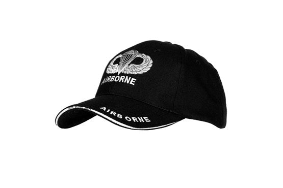 Fostex BB-Cap Airborne Baseball Cap schwarz 100% Baumwolle