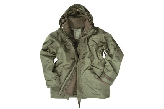 Mil-tec Nässeschutzjacke mit Fleece-Innenjacke – Div. Farben