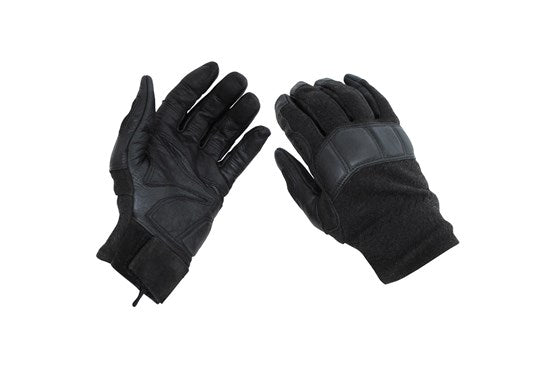 Österr. Bundesheer Fingerhandschuh Leder/Nomex – Original gebraucht