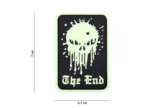 Skull The End Rubber Patch - Div. Farben