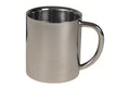 MFH Edelstahl-Tasse Outdoor – doppelwandig, Karabiner od. klassisch