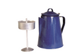 Mil-tec Kaffeekanne Emaille mit Percolator 2 Liter / 12 Tassen
