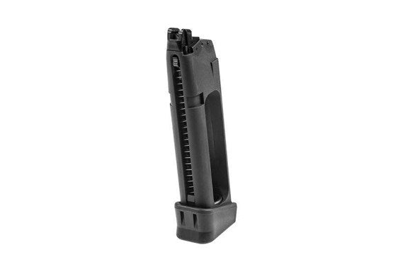 Glock 17/34 CO2 Magazin – 25 Schuss, Metall/Kunststoff, schwarz