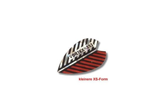 Karella Dartfly Vortex XS – Dart-Flights rot-weiß, 3er-Set