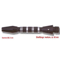 Karella Shaft Alu Stripe Medium 45 mm – Dart-Schaft schwarz