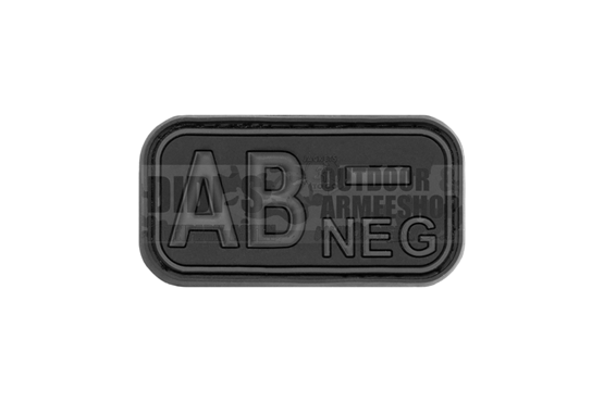 Klettabzeichen, Blutgruppe "AB NEG", 3D div.Farben